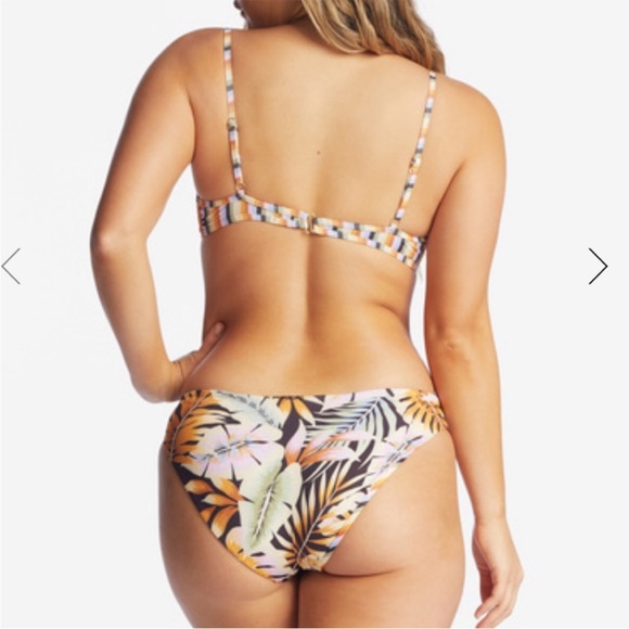 Billabong Postcards From Paradise Charlie Top Lowrider Reversible Bottoms L NWT - Picture 2 of 7